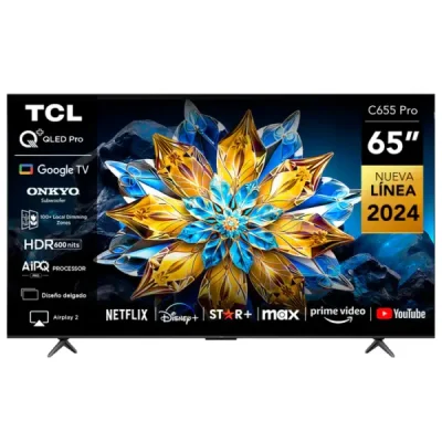 TCL 65 Inch Qled Pro 65C655 4K Ultra HD Google Tv