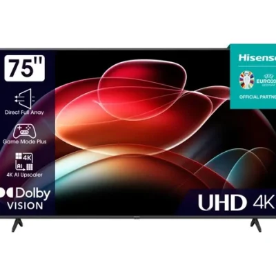 Hisense 75 inch 75A6K UHD Smart TV VIDAA