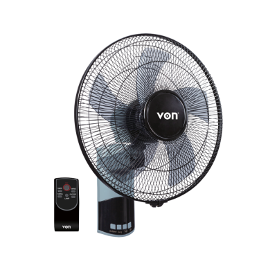 Von VFW-6605-DJK 16" Wall Fan, 60W - Black