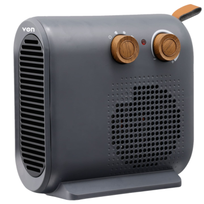 Von VHF202MLK Fan Heater, 2000W - Black