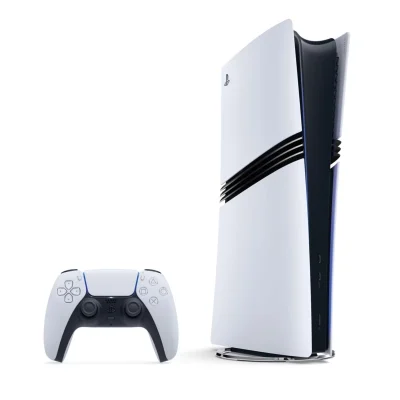 An image of white sony PS5 Pro