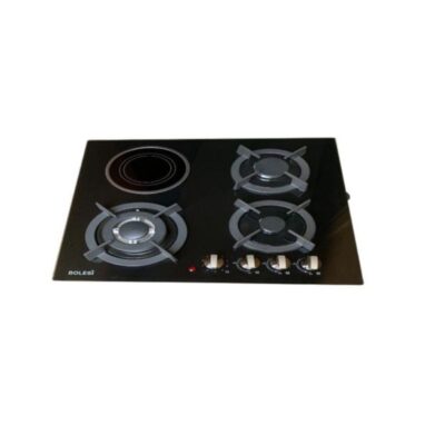 Bolesi 60 by 60 Hob 3 gas burner 1 Vitro ceramic Built in cooker