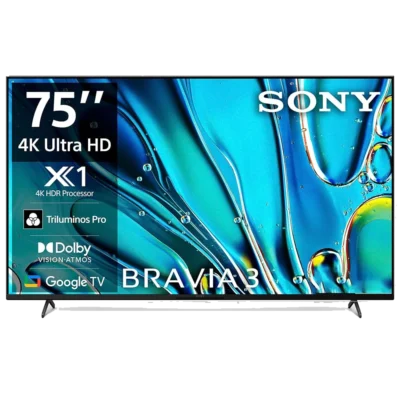 Sony 75 Inch 75S30 BRAVIA 3 4K HDR Google TV
