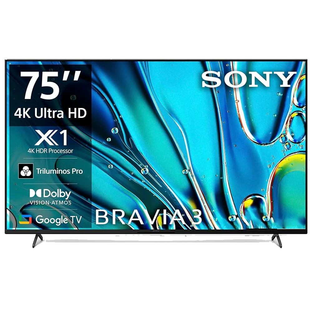 Sony 75 Inch 75S30 BRAVIA 3 4K HDR Google TV